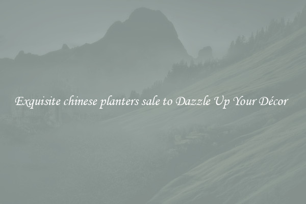Exquisite chinese planters sale to Dazzle Up Your Décor  