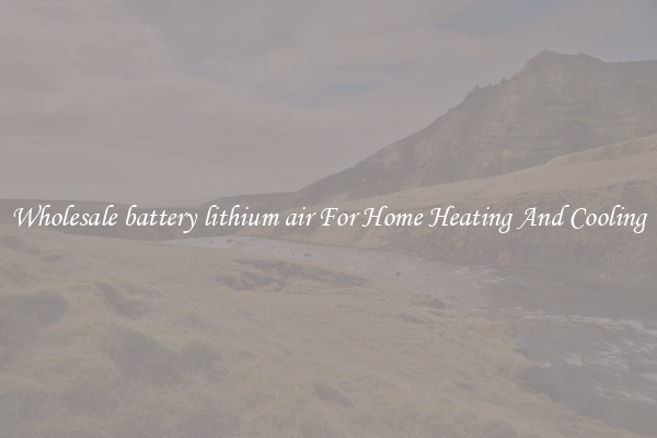 Wholesale battery lithium air For Home Heating And Cooling