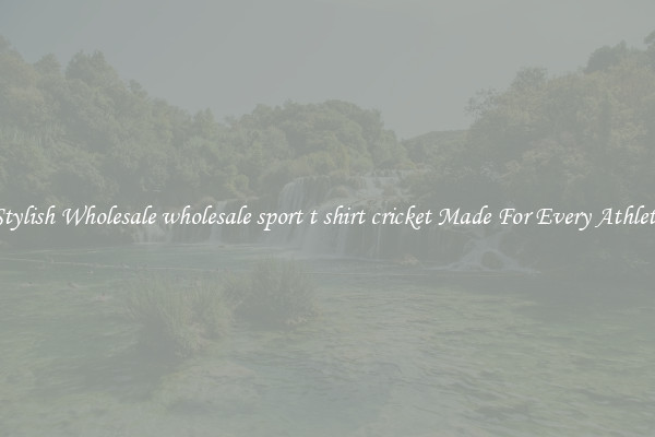 Stylish Wholesale wholesale sport t shirt cricket Made For Every Athlete