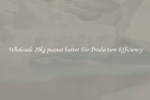 Wholesale 20kg peanut butter For Production Efficiency