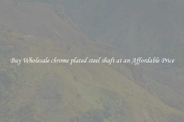 Buy Wholesale chrome plated steel shaft at an Affordable Price