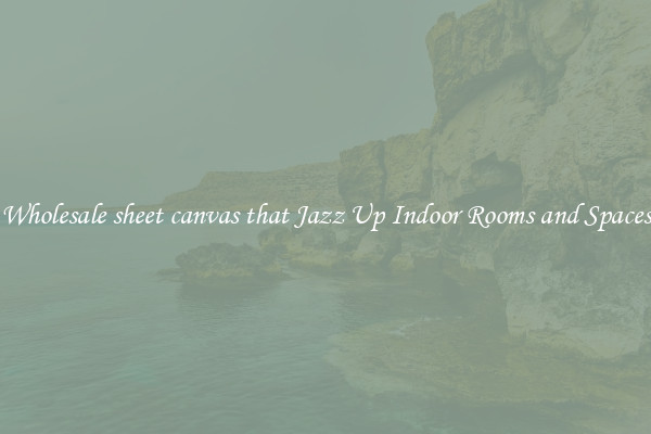 Wholesale sheet canvas that Jazz Up Indoor Rooms and Spaces