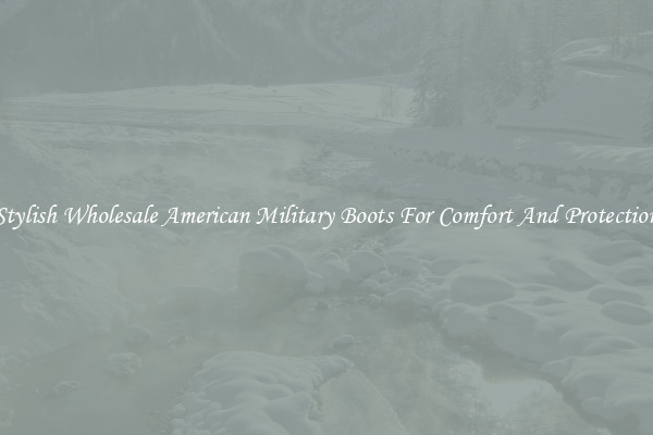 Stylish Wholesale American Military Boots For Comfort And Protection