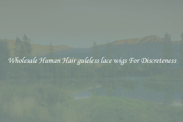 Wholesale Human Hair guleless lace wigs For Discreteness