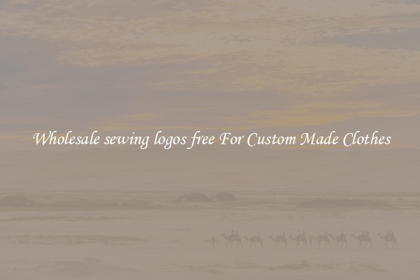 Wholesale sewing logos free For Custom Made Clothes